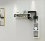 Etagères murales Blanc unique - Noir et blanc – Image 2