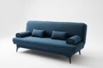 Canapé-lit 3 places Bleu – Image 2
