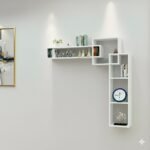 Etagères murales Blanc unique - Noir et blanc