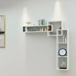 Etagères murales Blanc unique - Noir et blanc