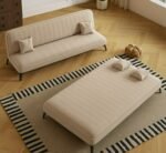 Canapé-lit 3 places Beige – Image 3