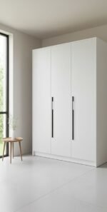 Eva Armoire blanche/noire 3 portes