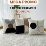 Lot de 3 oreillers déjà remplis
