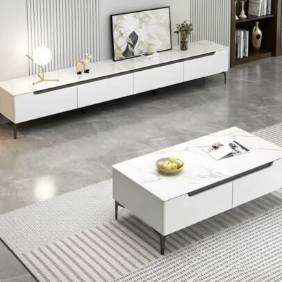 Ensemble meuble TV et table basse