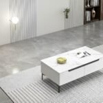 Solène Table Basse Blanche 120 cm