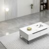 Aurora Table basse blanche 120 cm