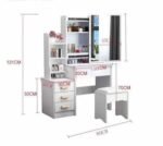 Coiffeuse Avec Miroir Rabattable – Image 2