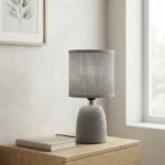 Lampe De Chevet Design Grise